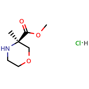methyl (3R)-3-methylmorpholine-3-carboxylate hydrochloride