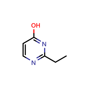 Chemical structure of 4-HYDROXY-2-ETHYLPYRIMIDINE , CAS 14331-50-1, AChemBlock S79953