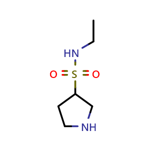 Chemical structure of N-ethylpyrrolidine-3-sulfonamide , CAS 1427379-69-8, AChemBlock S80029