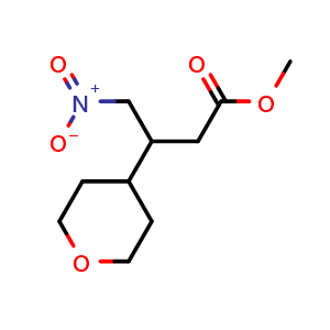 methyl 4-nitro-3-(oxan-4-yl)butanoate