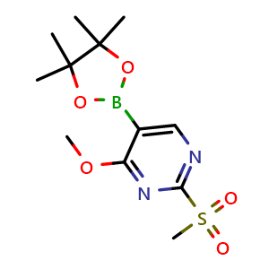 4-methoxy-2-methylsulfonyl-5-(4,4,5,5-tetramethyl-1,3,2-dioxaborolan-2-yl)pyrimidine