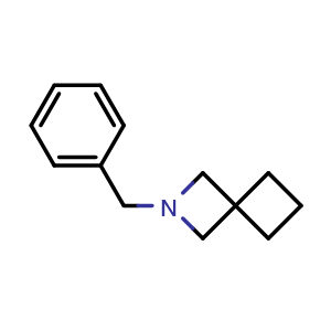Chemical structure of 2-Benzyl-2-azaspiro[3.3]heptane , CAS 1416438-72-6, AChemBlock S80126