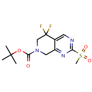 tert-butyl 5,5-difluoro-2-methanesulfonyl-5H,6H,7H,8H-pyrido[3,4-d]pyrimidine-7-carboxylate
