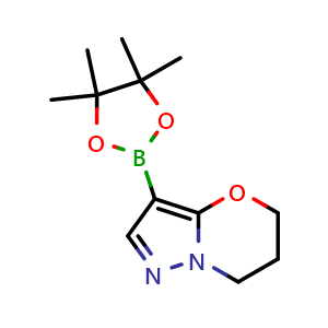3-(4,4,5,5-tetramethyl-1,3,2-dioxaborolan-2-yl)-6,7-dihydro-5H-pyrazolo[5,1-b][1,3]oxazine