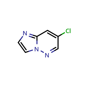 Chemical structure of 7-chloroimidazo[1,2-b]pyridazine , CAS 1383481-11-5, AChemBlock S80365