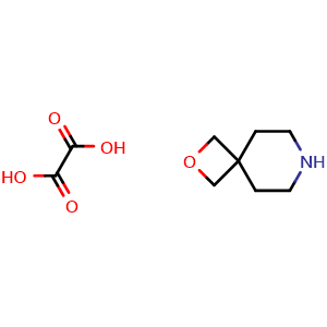 Chemical structure of 2-Oxa-7-azaspiro[3.5]nonane oxalate , CAS 1379811-94-5, AChemBlock S80377