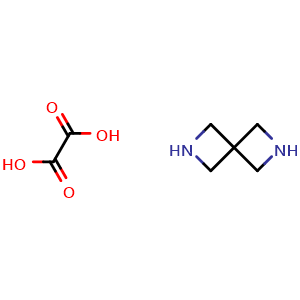 Chemical structure of 2,6-diazaspiro[3.3]heptane; oxalic acid , CAS 1374659-01-4, AChemBlock S80435