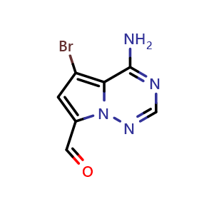4-amino-5-bromopyrrolo[2,1-f][1,2,4]triazine-7-carbaldehyde