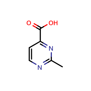 Chemical structure of 2-methylpyrimidine-4-carboxylic acid , CAS 13627-49-1, AChemBlock S80619