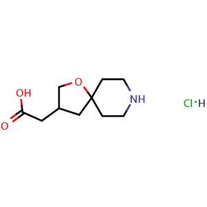 2-{1-oxa-8-azaspiro[4.5]decan-3-yl}acetic acid hydrochloride