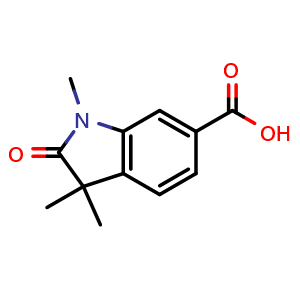 1,3,3-trimethyl-2-oxo-2,3-dihydro-1H-indole-6-carboxylic acid