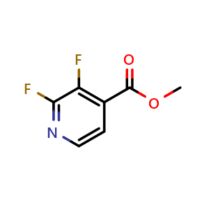 Chemical structure of methyl 2,3-difluoropyridine-4-carboxylate , CAS 1353102-03-0, AChemBlock S80771