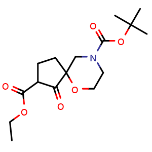 1-oxo-6-oxa-9-aza-spiro[4.5]decane-2,9-dicarboxylic acid 9-tert-butyl ester 2-ethyl ester