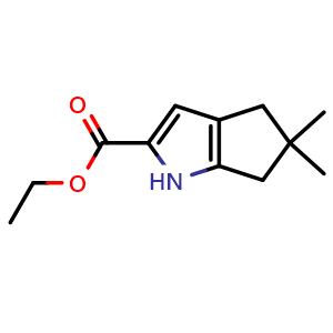 ethyl 5,5-dimethyl-1H,4H,5H,6H-cyclopenta[b]pyrrole-2-carboxylate