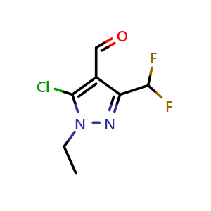 5-chloro-3-(difluoromethyl)-1-ethyl-1H-pyrazole-4-carbaldehyde