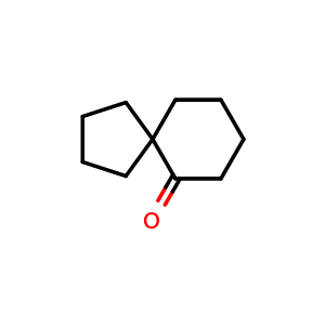 Chemical structure of spiro[4.5]decan-6-one , CAS 13388-94-8, AChemBlock S80989