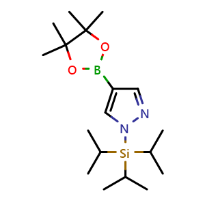 4-(tetramethyl-1,3,2-dioxaborolan-2-yl)-1-[tris(propan-2-yl)silyl]-1H-pyrazole