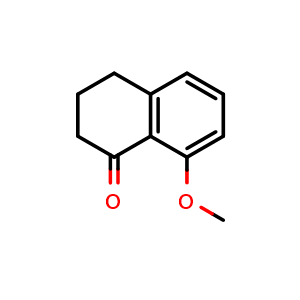 Chemical structure of 8-methoxy-1,2,3,4-tetrahydronaphthalen-1-one , CAS 13185-18-7, AChemBlock S81115