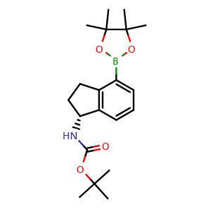 tert-butyl N-[(1R)-4-(tetramethyl-1,3,2-dioxaborolan-2-yl)-2,3-dihydro-1H-inden-1-yl]carbamate