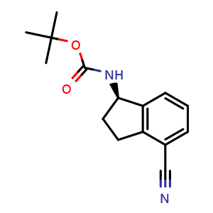 tert-butyl N-[(1R)-4-cyano-2,3-dihydro-1H-inden-1-yl]carbamate