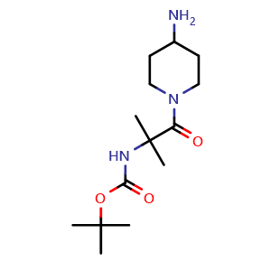 tert-butyl N-[1-(4-aminopiperidin-1-yl)-2-methyl-1-oxopropan-2-yl]carbamate