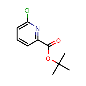 Chemical structure of tert-butyl 6-chloropyridine-2-carboxylate , CAS 1280786-59-5, AChemBlock S81375
