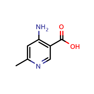 Chemical structure of 4-amino-6-methylpyridine-3-carboxylic acid , CAS 127915-50-8, AChemBlock S81391