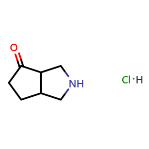 Chemical structure of octahydrocyclopenta[c]pyrrol-4-one hydrochloride , CAS 127430-46-0, AChemBlock S81408