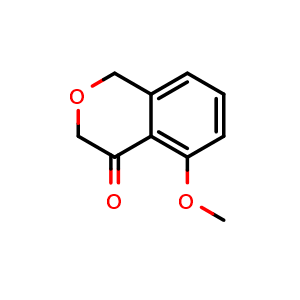 Chemical structure of 5-methoxy-3,4-dihydro-1H-2-benzopyran-4-one , CAS 1260853-34-6, AChemBlock S81525
