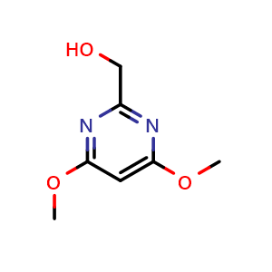 Chemical structure of (4,6-dimethoxypyrimidin-2-yl)methanol , CAS 125966-88-3, AChemBlock S81602