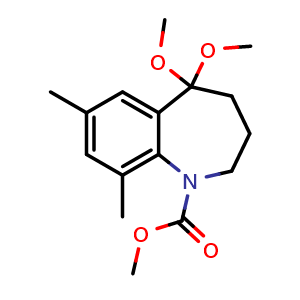 methyl 5,5-dimethoxy-7,9-dimethyl-2,3,4,5-tetrahydro-1H-1-benzazepine-1-carboxylate