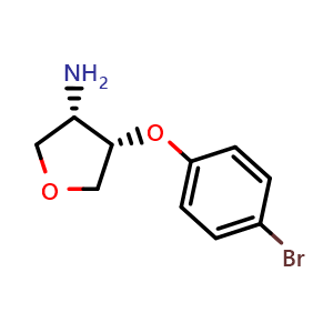 (3S,4S)-4-(4-bromophenoxy)tetrahydrofuran-3-amine