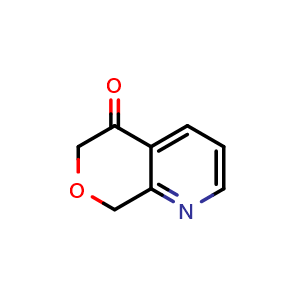 Chemical structure of 5H,6H,8H-pyrano[3,4-b]pyridin-5-one , CAS 1256825-19-0, AChemBlock S81652