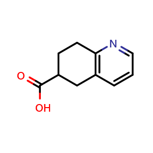 Chemical structure of 5,6,7,8-tetrahydroquinoline-6-carboxylic acid , CAS 1256822-12-4, AChemBlock S81655