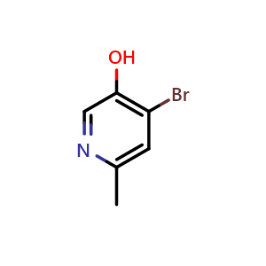 Chemical structure of 4-bromo-6-methyl-pyridin-3-ol , CAS 1256811-26-3, AChemBlock S81660