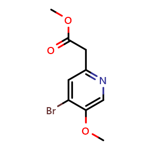 methyl 2-(4-bromo-5-methoxy-2-pyridyl)acetate