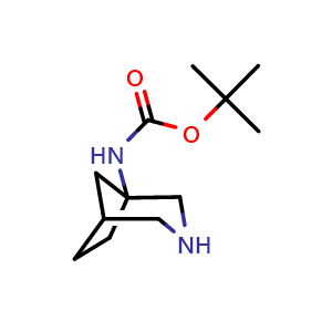 Chemical structure of tert-butyl N-(3-azabicyclo[3.2.1]octan-1-yl)carbamate , CAS 1250997-50-2, AChemBlock S81786
