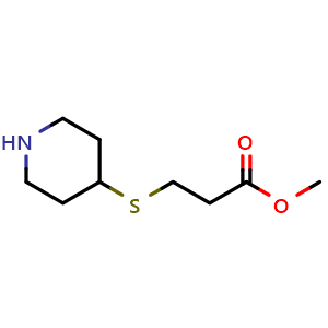 methyl 3-(piperidin-4-ylsulfanyl)propanoate