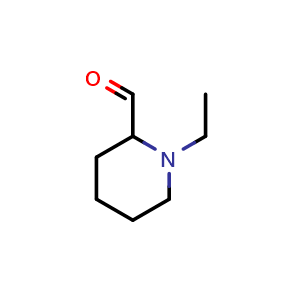 Chemical structure of 1-ethylpiperidine-2-carbaldehyde , CAS 1247705-35-6, AChemBlock S81889