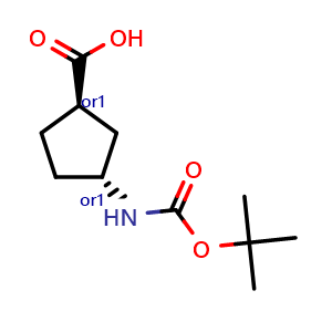 trans-3-{[(tert-butoxy)carbonyl]amino}cyclopentane-1-carboxylic acid