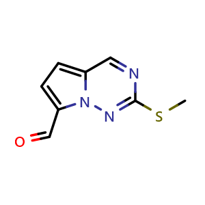 2-(methylsulfanyl)pyrrolo[2,1-f][1,2,4]triazine-7-carbaldehyde