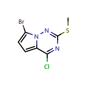 7-bromo-4-chloro-2-(methylthio)pyrrolo[2,1-f][1,2,4]triazine