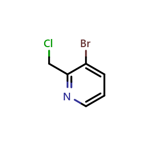 Chemical structure of 3-bromo-2-(chloromethyl)pyridine , CAS 122851-69-8, AChemBlock S82129