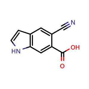 5-cyano-1H-indole-6-carboxylic acid