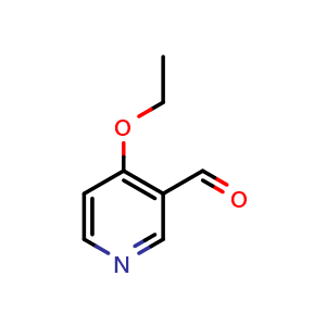 Chemical structure of 4-ethoxypyridine-3-carbaldehyde , CAS 1220021-59-9, AChemBlock S82252