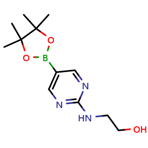 2-((5-(4,4,5,5-tetramethyl-1,3,2-dioxaborolan-2-yl)pyrimidin-2-yl)amino)ethanol