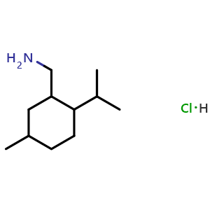 Chemical structure of 1-[5-methyl-2-(propan-2-yl)cyclohexyl]methanamine hydrochloride , CAS 1212151-30-8, AChemBlock S82385