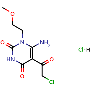 6-amino-5-(2-chloroacetyl)-1-(2-methoxyethyl)-1,2,3,4-tetrahydropyrimidine-2,4-dione hydrochloride