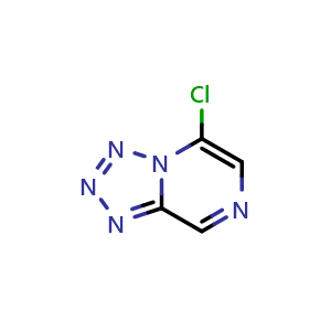 Chemical structure of 5-chloro-[1,2,3,4]tetrazolo[1,5-a]pyrazine , CAS 1210210-69-7, AChemBlock S82456