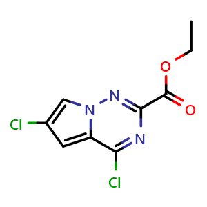 ethyl 4,6-dichloropyrrolo[2,1-f][1,2,4]triazine-2-carboxylate